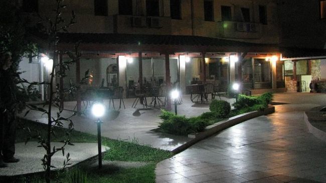 Hotel Vergina Escópia Restaurante foto
